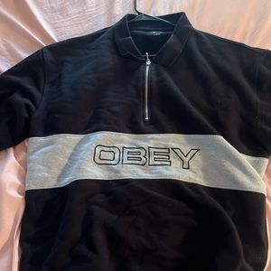 Obey polo sweatshirt